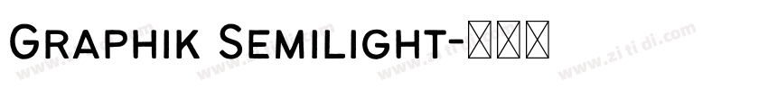 Graphik Semilight字体转换